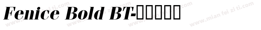 Fenice Bold BT字体转换